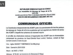 Mbujimayi : le Sunset Tabernacle accueillera la rencontre interprovinciale des pasteurs de l’ACMTF