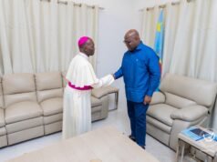 RDC : échange entre Félix-Antoine Tshisekedi et Mgr Jean-Pierre Kwambaba autour des réalités du Grand Bandundu échange entre Félix-Antoine Tshisekedi et Mgr Jean-Pierre Kwambaba autour des réalités du Grand Bandundu
